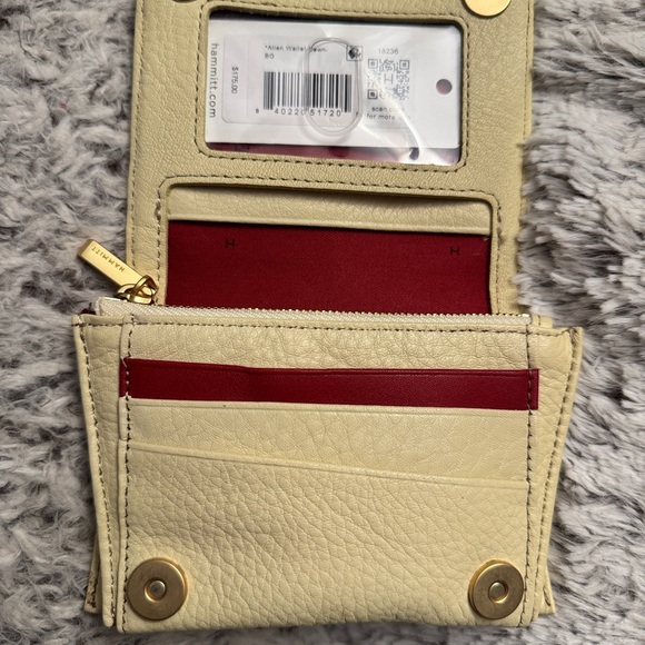 Hammitt Cream Card Holder with Gold Studs - Picture 4 of 5